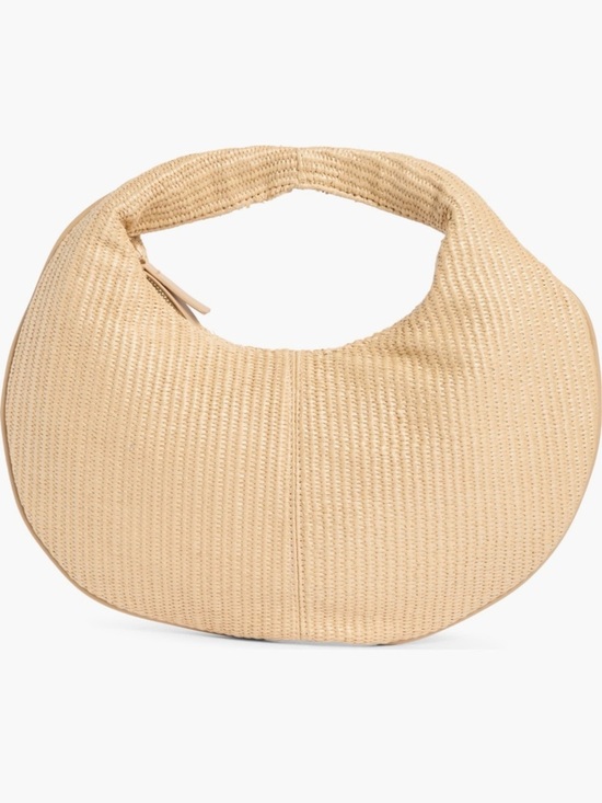 Moda Luxe Handbags - Moda Luxe Farrah Straw Hobo Bag